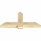 Ekena Millwork Eugene Rough Sawn Timber Gable Bracket, Douglas Fir, 48"W x 24"H x 4"D x 6"F, 12/12 Pitch GBW048X24X0406EUG00RDF - alternate 5